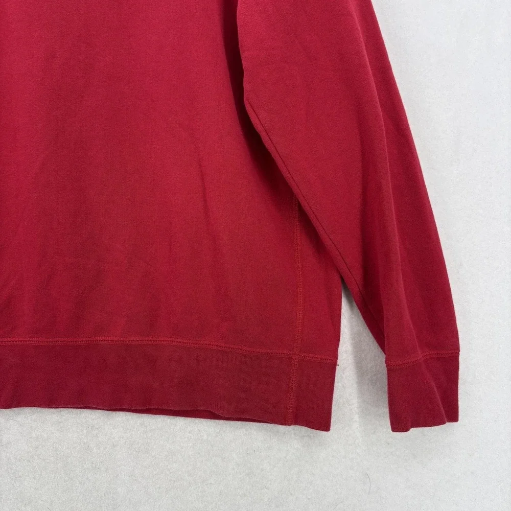 Jordan Sweatshirt Mens Large Red Fleece Crewneck Pullover JORDAN Logo Graphic